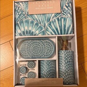 Deluxe Bath Set - Blue Mosaic
